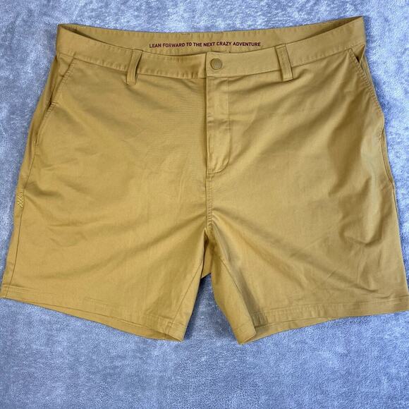 Rhone Men’s Performance Shorts Size 40 Mustard Gold Golf Pickleball Athletic - Picture 1 of 9